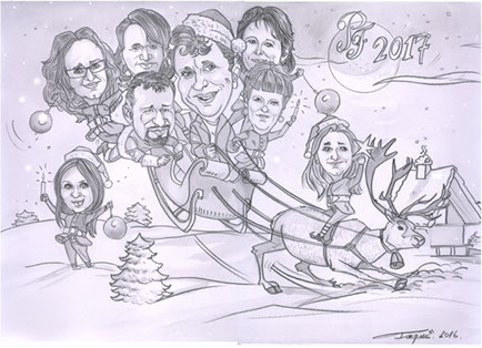 Karikatura podle fotky,karikatura na míru v barvě pf.